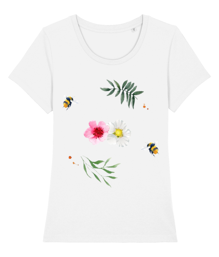Willow Branches and Wildflowers Women's Organic T-Shirt 1