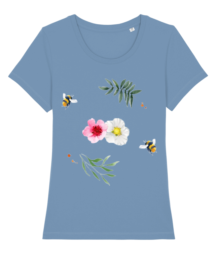 Willow Branches and Wildflowers Women's Organic T-Shirt 3