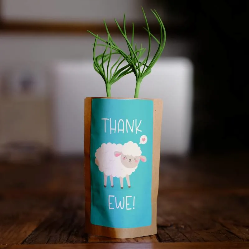 Thank Ewe funny tree kit for gift exchanges