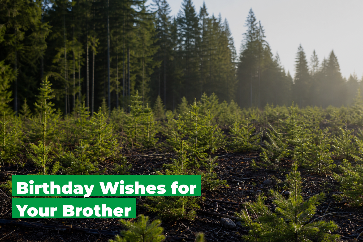 Birthday Wishes For Brother, forest scene by ForestNation