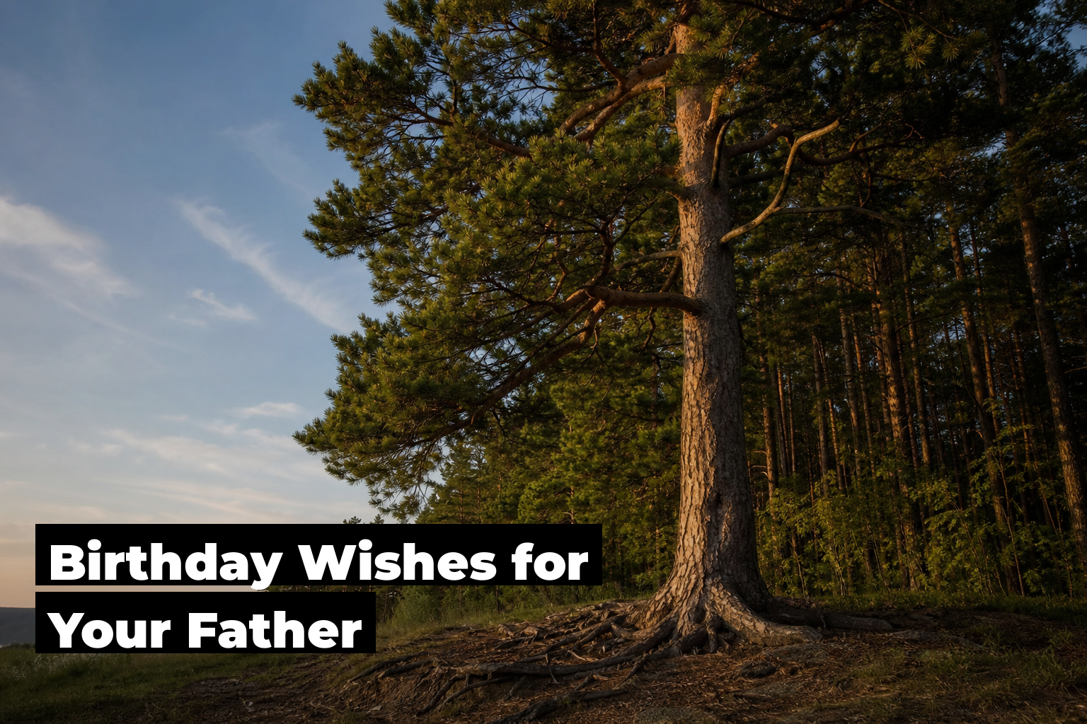 Birthday Wishes For Father, forest scene by ForestNation