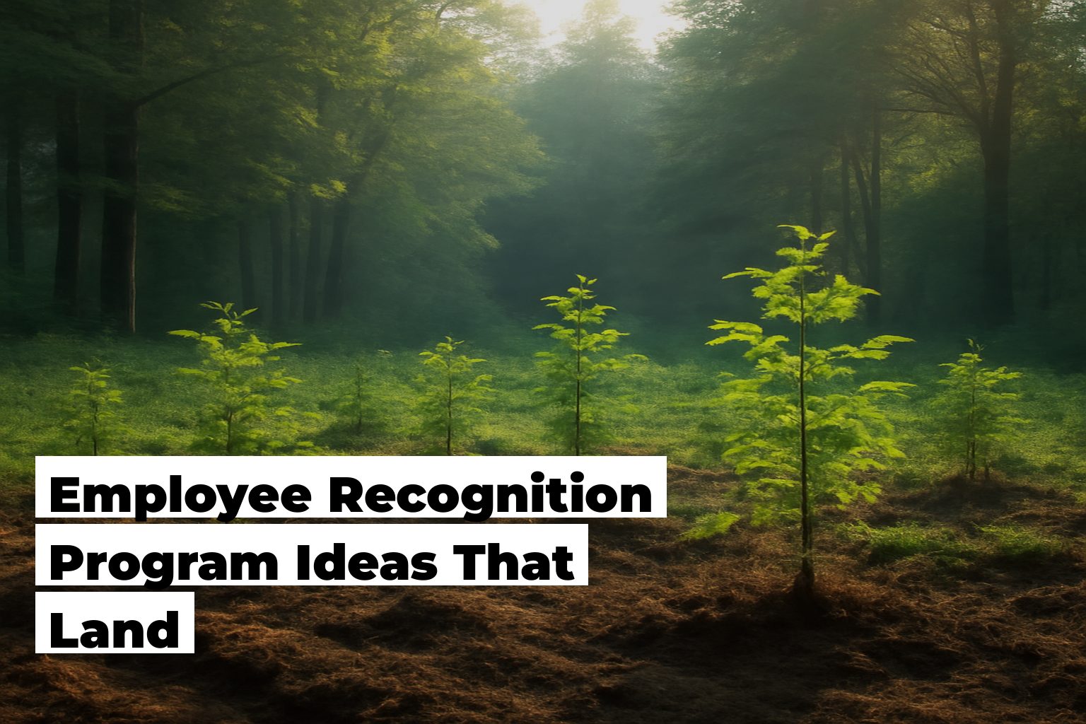 Employee recognition program ideas, forest scene by ForestNation