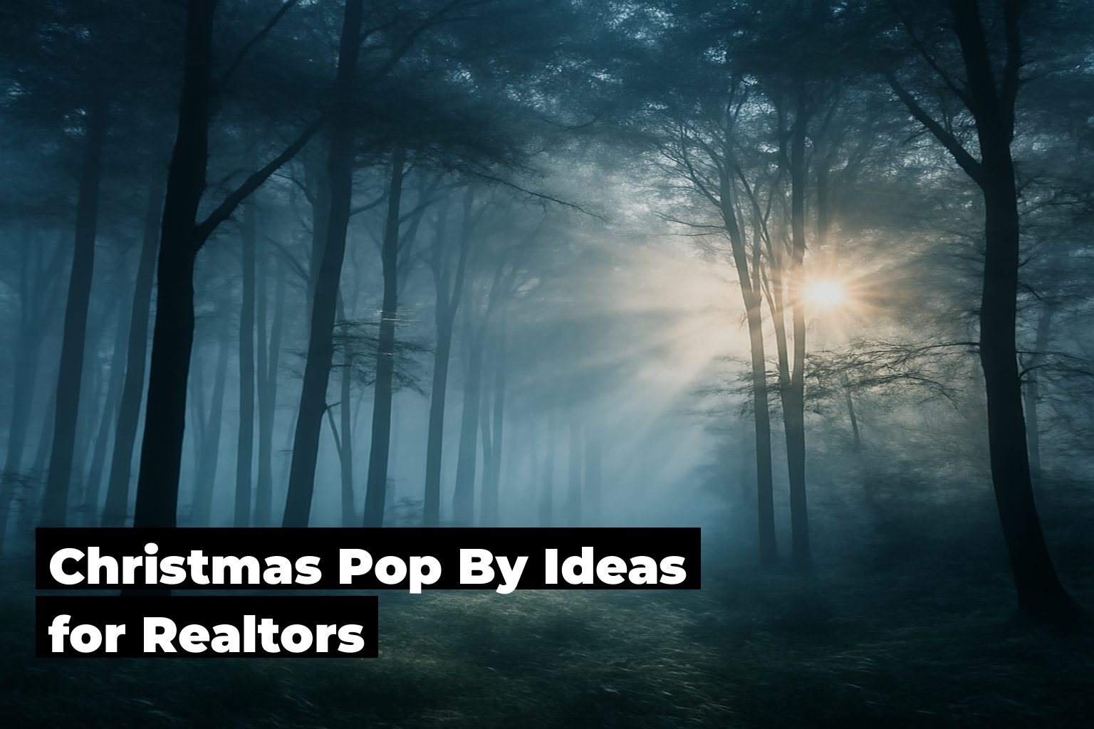 Christmas pop by ideas for realtors, forest scene by ForestNation