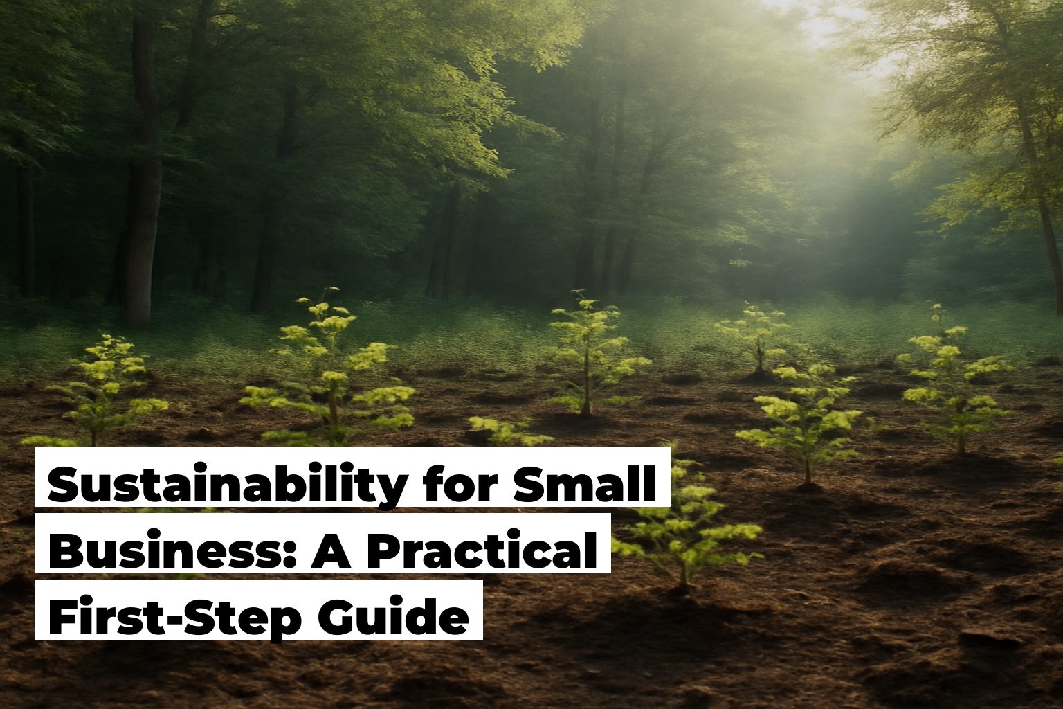 Sustainability for small business, forest scene by ForestNation