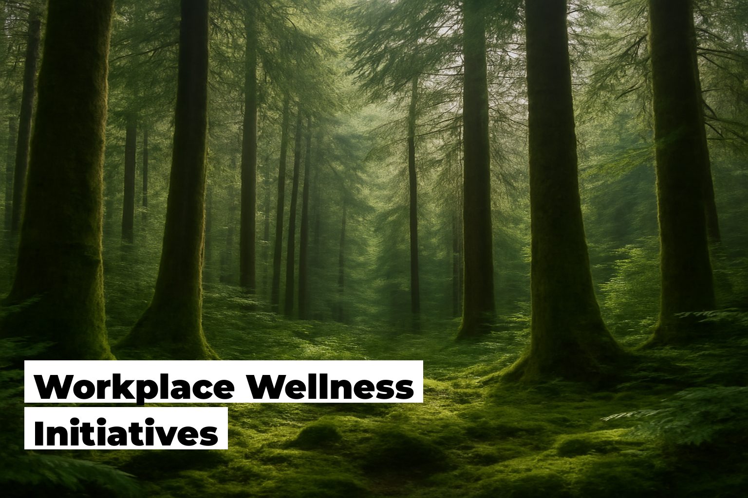 Workplace wellness initiatives, forest scene by ForestNation
