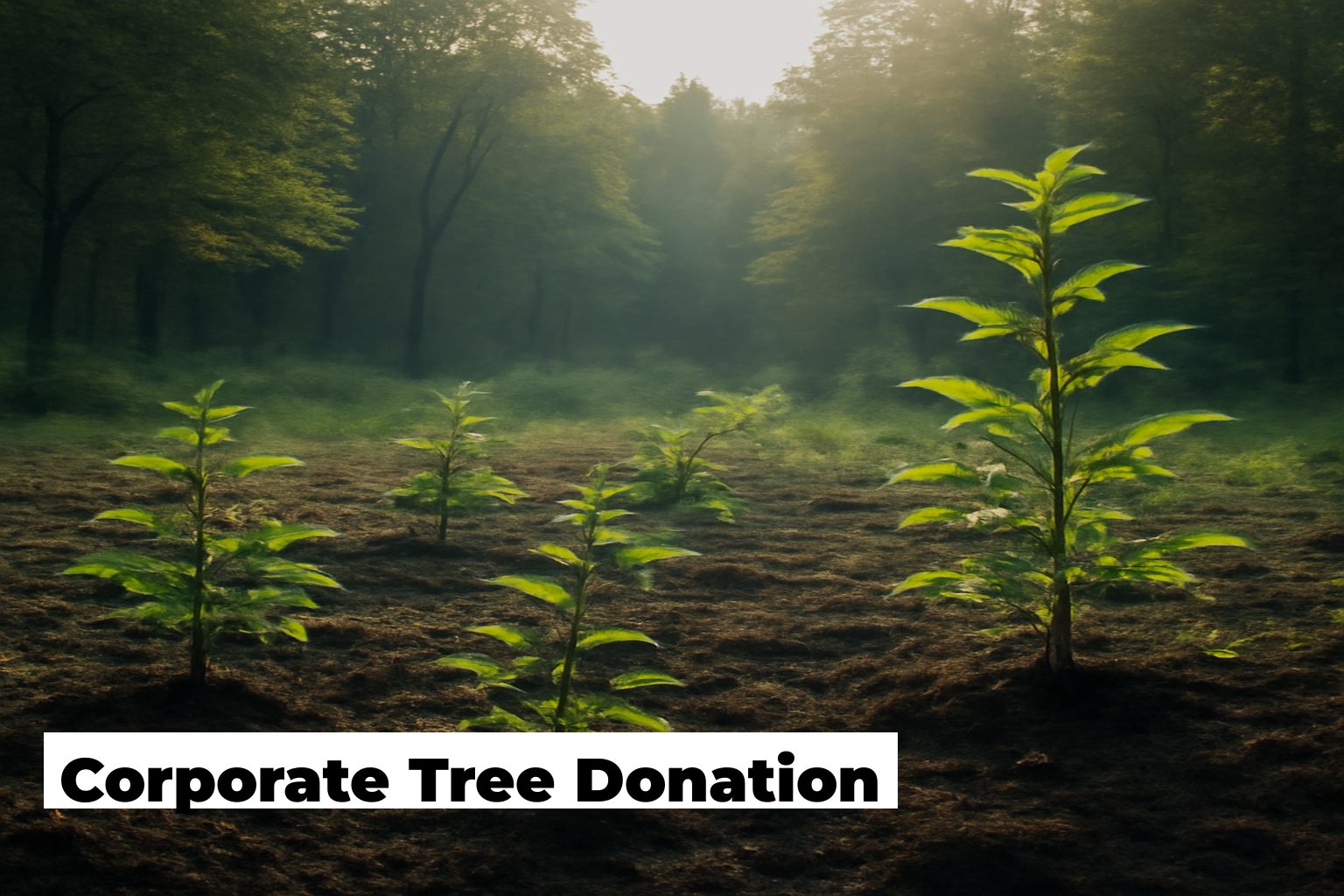 Corporate tree donation, forest scene by ForestNation